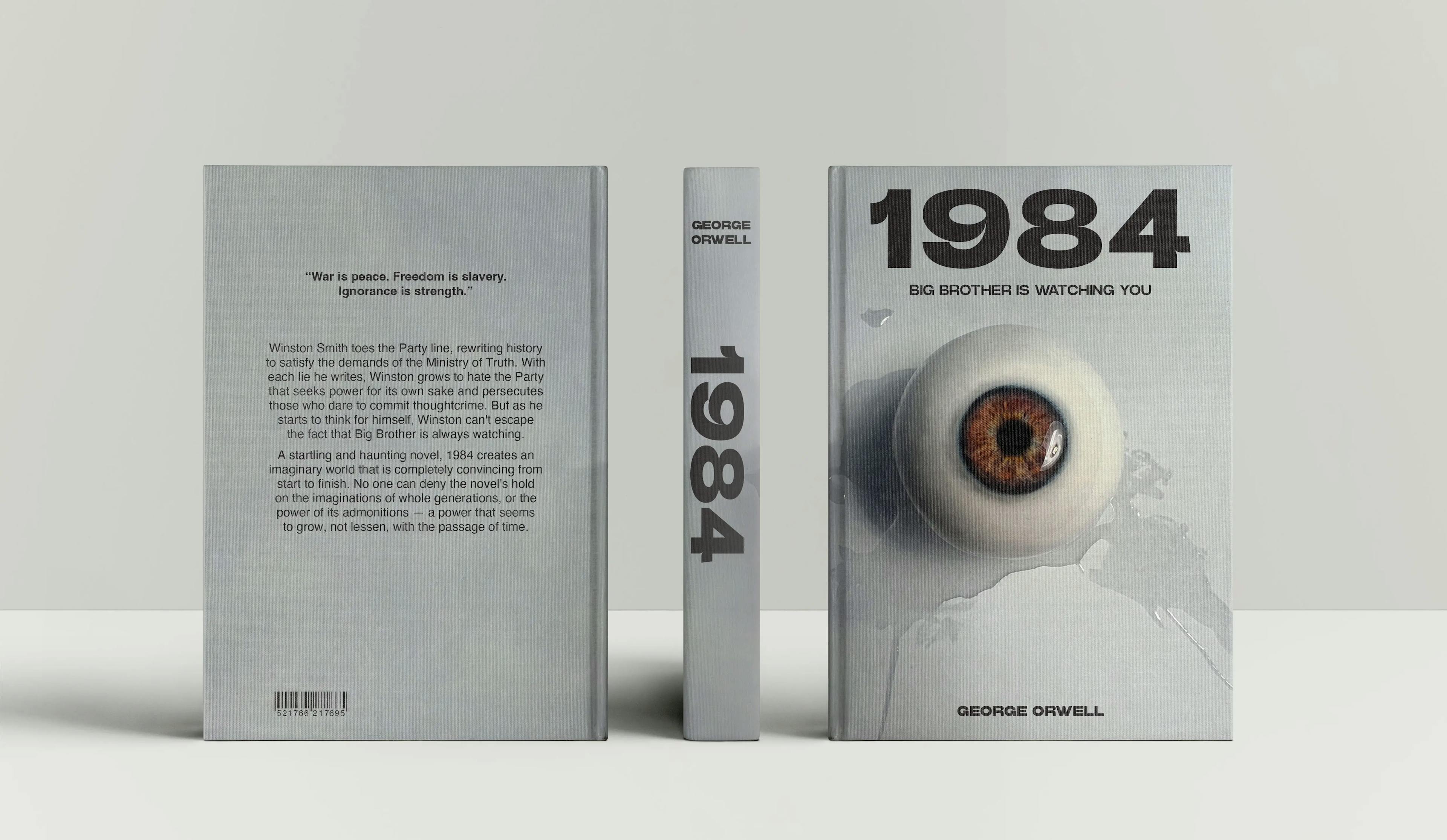 Book Design I designed for the Nineteen Eighty Four Book as a Graphic Designer