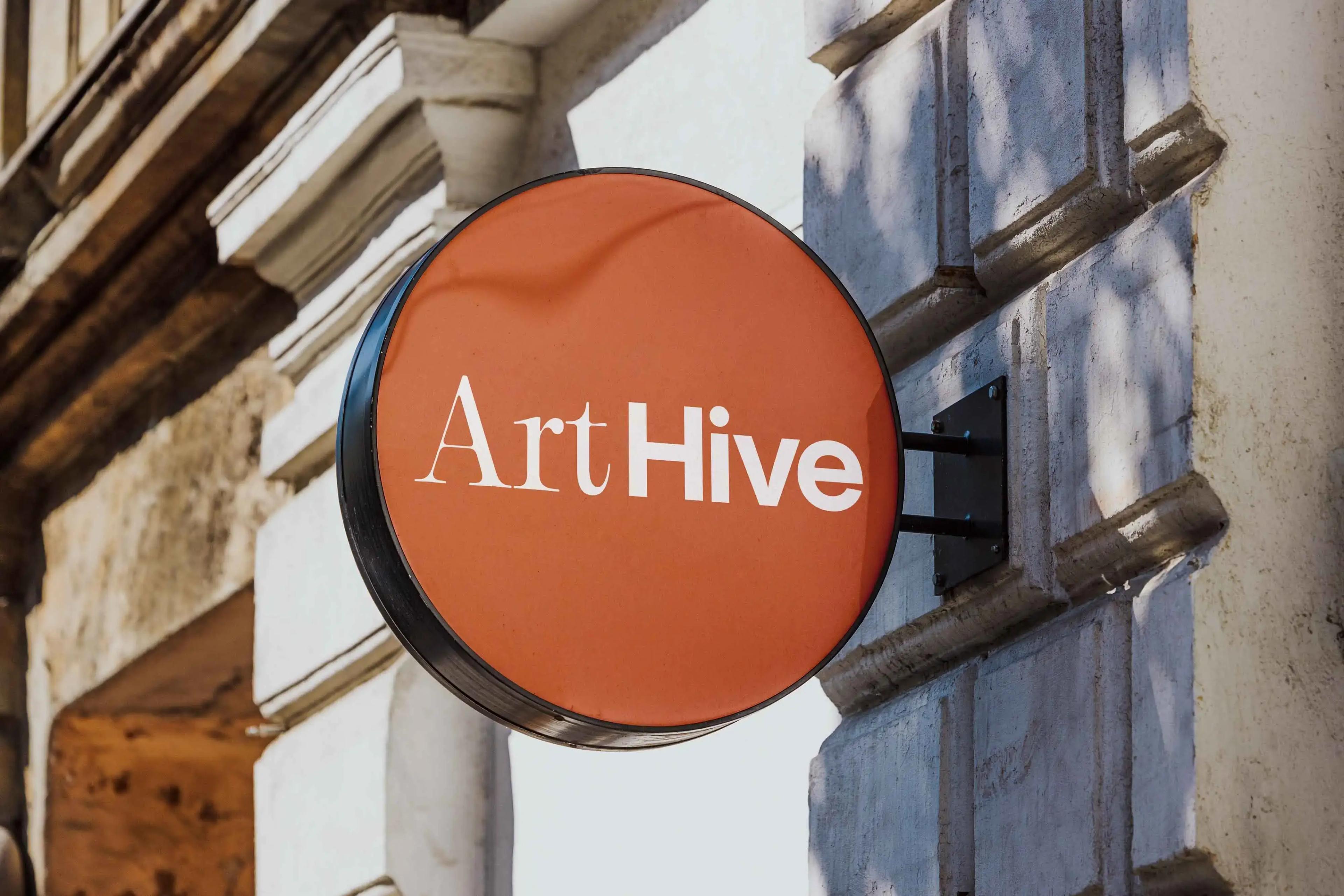 Brand Identity for ArtHive designed by me as a Graphic Designer